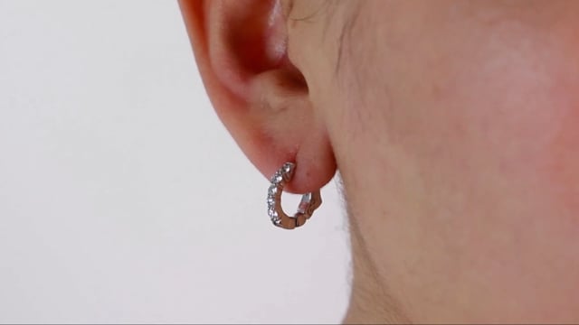 Defined Diamond Huggies - Video