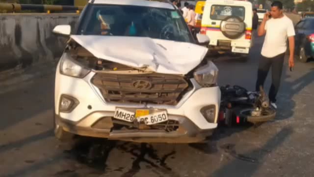 नळेगावं उडान पुलावर कारच्या धडकेत लुनास्वार ठार