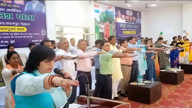 कानपुर देहात अमृत महोत्सव के अंतर्गत मेरी माटी मेरा देश कार्यक्रम का हुआ आयोजन