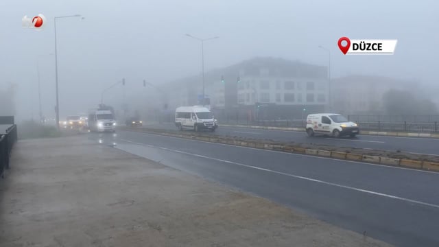 Düzce Güne Sisli Uyandı