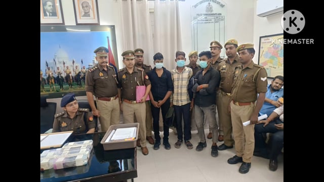 थाना ताजगंज क्षेत्र अंतर्गत हुई चोरियों की घटनाओं का किया सफल अनावरण घटना में संकलित दो अभियुक्त गण सहित कल साथ अभियुक्त