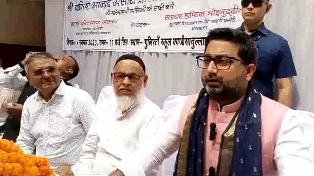 वाराणसी में अल्पसंख्यक कल्याण मंत्री दानिश आजाद अंसारी साहब का जोरदार स्वागत हुआ