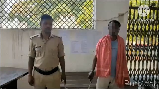 पुलिस ने एक वारंटी को गिरफ्तार कर भेजा न्यायालय