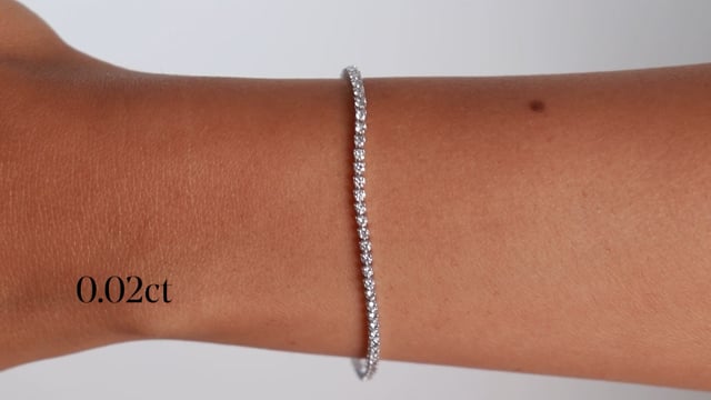Defined Diamond Tennis Bracelet - Video
