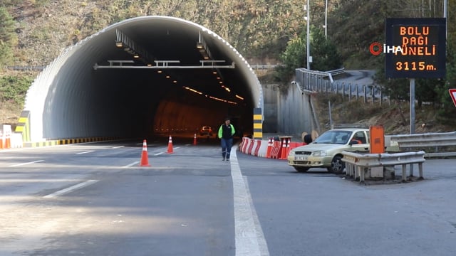 Bolu Dağı Tüneli’nden araçlar geçmeye başladı