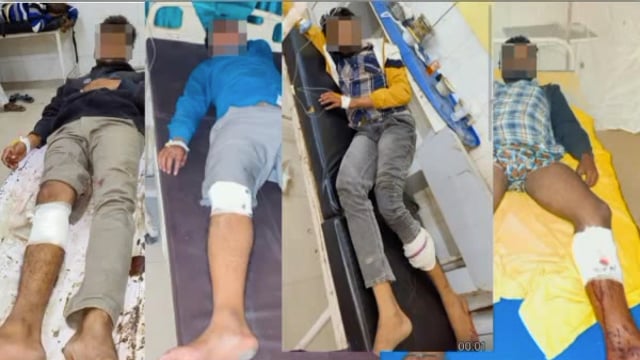 वृंदावन में किशोरी कुंज आश्रम विवाद को लेकर बदमाशों से हुई पुलिस की मुठभेड़ चार बदमाश गोली लगने से घायल 11 हिरासत में