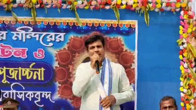 এগরা থানার নব নির্মিত শ্যামা মায়ের মন্দিরের শুভ উদ্বোধন অনুষ্ঠানে উপস্থিত এগরা বিধায়ক তরুণ কুমার মাইতি মহাশয়