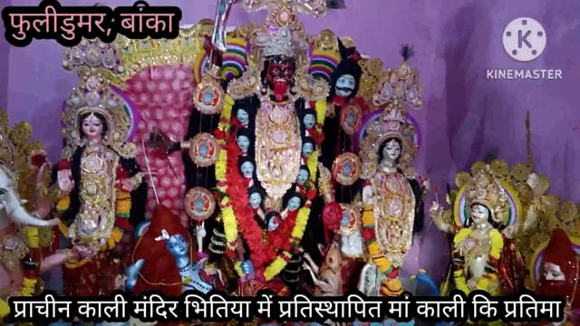 फुलीडुमर के प्राचीन काली मंदिर भितिया सहित अन्य काली मंदिरों में मां काली के पूजन दर्शन हेतु उमड़ी भक्तों की भीड़