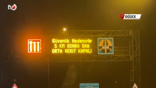 Bolu Dağı Tüneli İstanbul İstikameti Trafiğe Kapatıldı