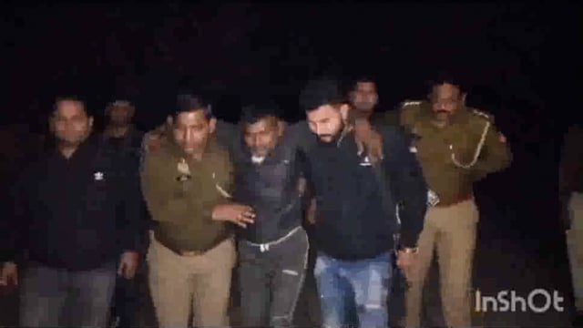 मथुरा के छाता थाना क्षेत्र में हुई गो तस्कर से पुलिस व स्वाट टीम की मुठभेड़ गोली लगने से हुआ घायल