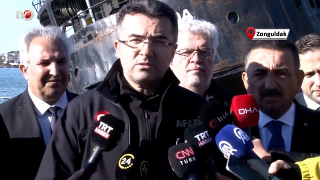 AFAD Başkanı ve Zonguldak Valisi Batan Gemiyle İlgili Son Durumu Aktardı