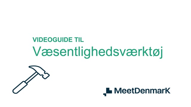 MDK - Væsentlighedsværktøj, video