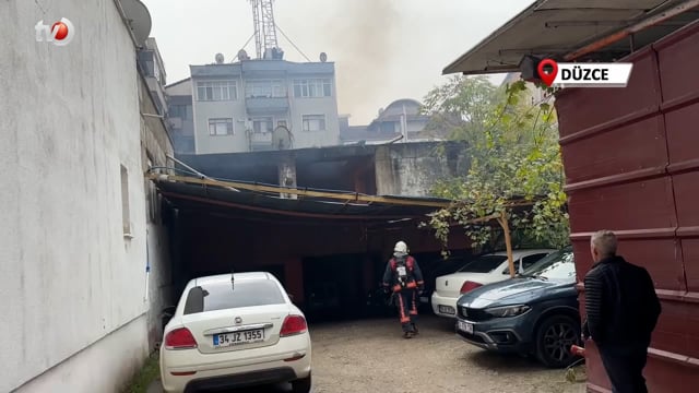 Metruk Binada Çıkan Yangın Araç Sahiplerini Korkuttu
