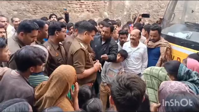 वृंदावन पब्लिक स्कूल की बस ने 3 वर्षीय मासूम बच्चे को रौंदा बच्चे की हुई मौके पर दर्दनाक मौत