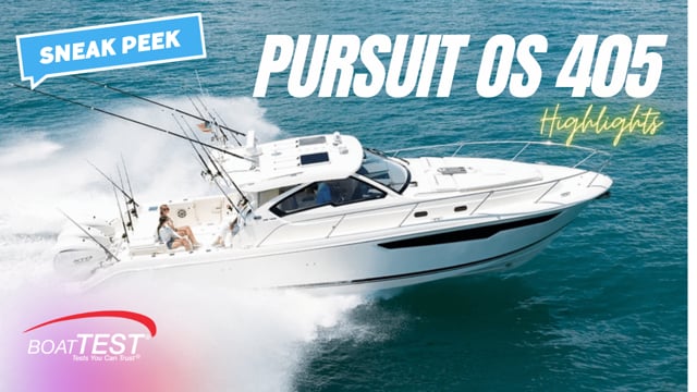 Pursuit OS 405 "Sneak Peak" 2023 | BoatTEST