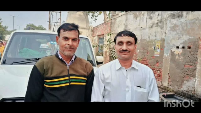 मथुरा श्री माननीय विधायक महेश चंद्र शर्मा उर्फ गोल्डी भैया पहुंचे गोवर्धन छप्पन भोग का किया प्रसाद ग्रहण