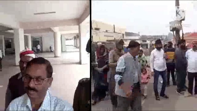 आजमगढ सिख समाज  ने नही मनाया गुरु नानक  जयती शांति मार्च निकालकर  कलेक्ट्रेट  पर किया धरना-प्रदर्शन