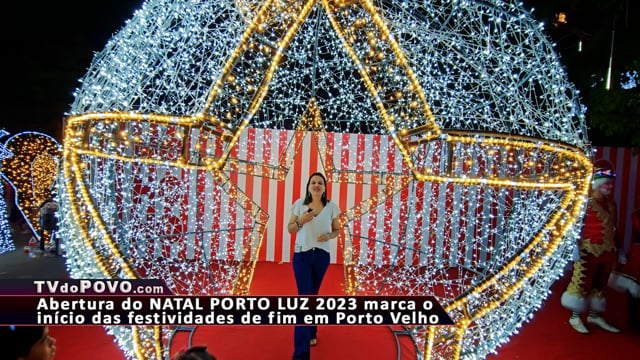 Decoração do Natal Porto Luz 2023 no Parque da Cidade em Porto Velho