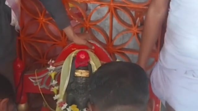नवान्न पर्व पर भगवान मधुसूदन मंदिर में पूजा अर्चना करने वाले श्रद्धालुओं ने पंचामृत स्नान कराकर नये अन्न का भोग लगाया