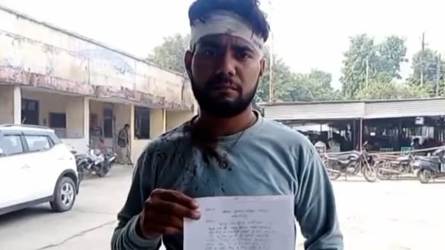 शाहजहांपुर:जलालाबाद नगर के सरैया मोड पर कई लोगों ने मिलकर युवक को पीटा फटा सिर,पीड़ित ने SPसे की शिकायत