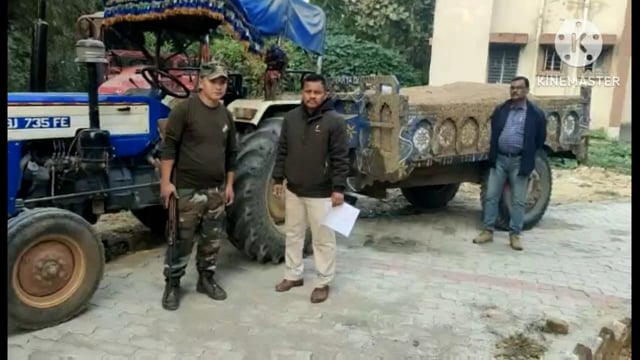 पुलिस ने दुबरी विगहा धनार्जन नदी बालू घाट से बालू चोरी कर रहे एक ट्रैक्टर को किया जप्त प्राथमिकी दर्ज