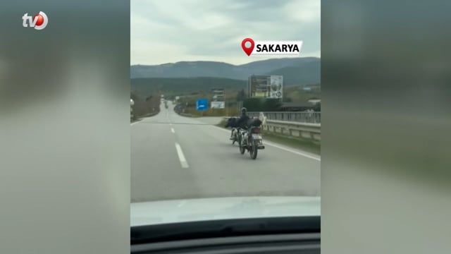 Motosikletin Üzerinde Tehlikeli Yolculuk