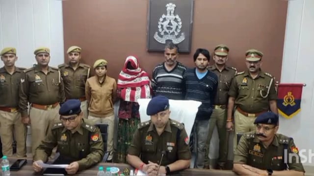 पति की हत्या के बाद पत्नी व उसके प्रेमी को गिरफ्तार कर पुलिस ने चोबीस घन्टे के भीतर खोला राज