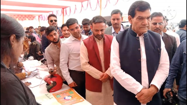 सेंट जॉन कॉलेज में विकसित भारत संकल्प यात्रा के अंतर्गत आयोजित कार्यक्रम में पहुंची मंत्री विकास और ऊर्जा ऐके शर्मा