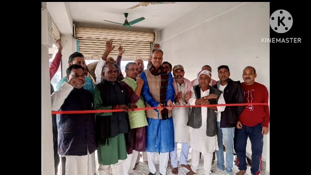 लोजपा (आर) का सूर्यगढ़ा बाजार स्थित गोकुल नंदन परिसर में प्रधान कार्यालय का हुआ शुभारंभ।