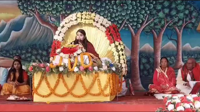 श्री सीताराम विवाह महोत्सव में कथा वाचिका भाग्यश्री देवी ने अपने मुख से भक्ति की गंगा बहा दी,श्रद्धालु सुन हुए भाव-विभोर