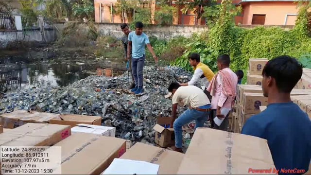 94 कांडों में जप्त शराब का किया गया विनष्टीकरण