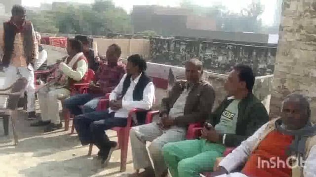 मथुरा नगर निगम के वार्ड संख्या 48 सातोहा असगरपुर में भाजपा के नेता व पदाधिकारी ने बूथ सशक्तिकरण को लेकर बैठक की