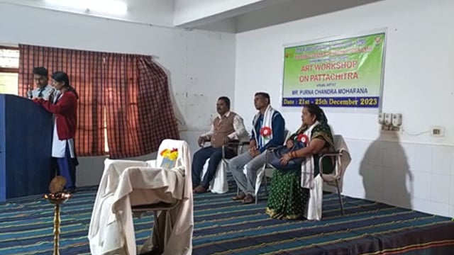 पि एम श्री नवोदय विद्यालय चांदीमल में पट्टा चित्र कर्मसालाकी आयोजन ।