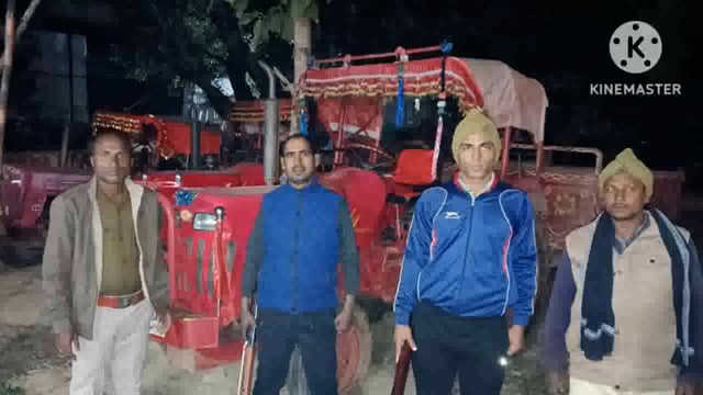 पुलिस ने अवैध बालू से लदा परिवहन करते एक ट्रैक्टर को किया जप्त चालक फरार
