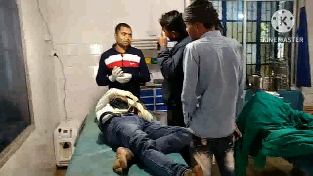 साइकिल दुर्घटना में एक युवक हुआ जख्मी पीएचसी में किया गया इलाज