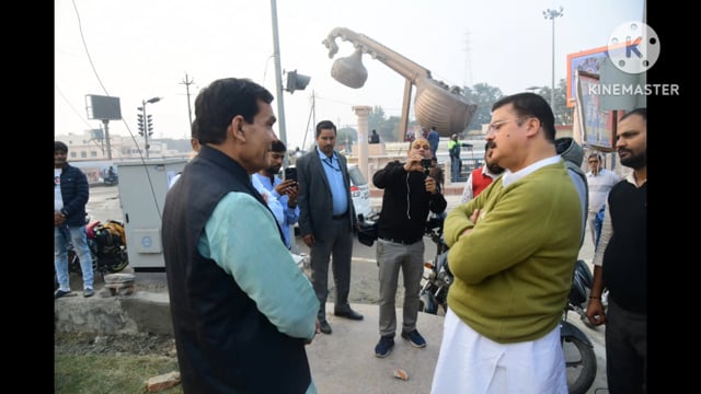 नगर विकास एवं ऊर्जा मंत्री ए के शर्मा जी अयोध्या धाम की अवस्था का किया स्थलीय निरीक्षण