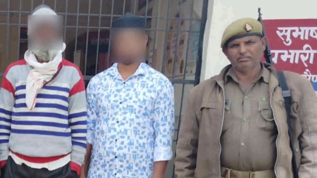 बलरामपुर गैंड़ास बुजुर्ग पुलिस टीम ने शांति भंग में चार व्यक्तियों को किया गिरफ्तार।