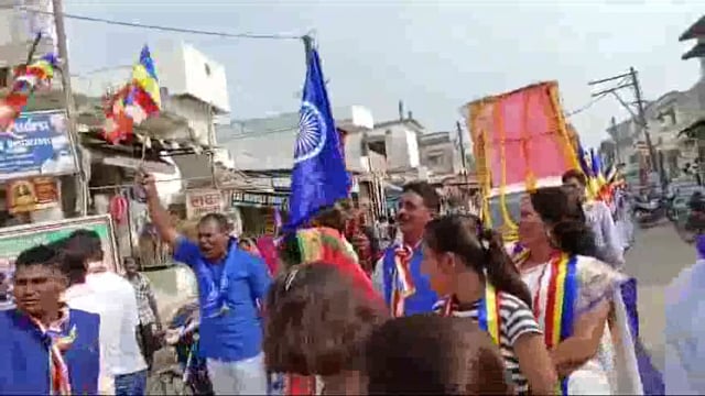 भीमा कोरेगाव शौर्य दिनाच्या सन्मानार्थ अहेरी शहरात महारॅली