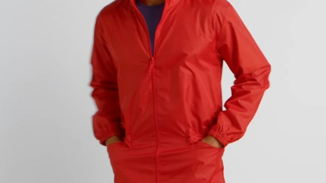 Video av Escocia unisex lätt regnjacka