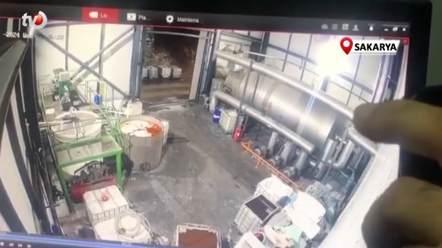 Fabrikadaki Yağ Kazanı Bomba Gibi Patladı