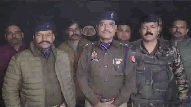 थाना उत्तर प्रदेश पुलिस टीम द्वारा मुठभेड़ के दौरान अपराध गण व बलात्कार की मानचित्र एक गैंगस्टर अभियुक्त  हिमाचल को गिरफ