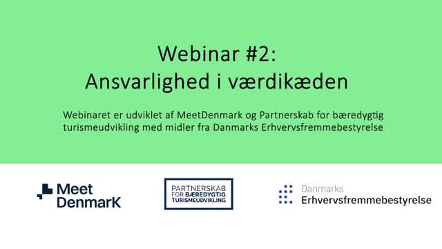 MDK - Bæredygtigt boost, Webinar 2