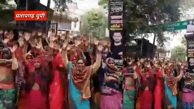 लालगंज में आवारा पशुओं से किसान परेशानः पुलिस व प्रशासन अधिकारी है मौन, किसानों ने तहसील परिसर में किया प्रदर्शन