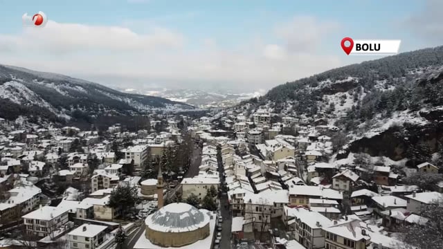 Tarihi İlçenin Kış Güzelliği Mest Etti