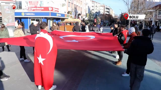 Bolu’da 20 Kişiyle Şehitleri Anma Yürüyüşü Düzenlendi