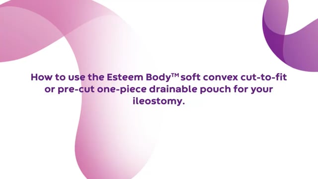 Product video: ConvaTec Esteem Body Soft Convex One-Piece Drainable Pouch - Clear