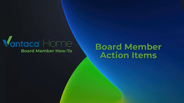 Board Action Items