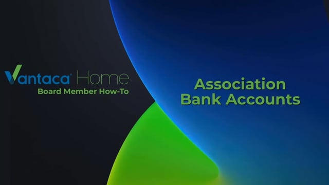Association Bank Accounts