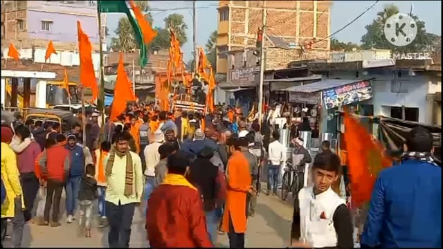 सिरदला में श्री राम प्राण प्रतिष्ठा को लेकर निकाली गई शोभायात्रा, लगाए गए जय श्री राम के जयकारे