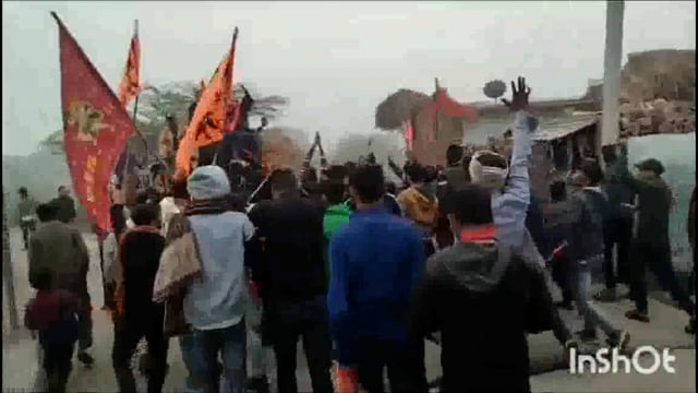 आगरा बृजवासी गौ रक्षक सेना भारत संगठन के मंडल अध्यक्ष भोलू जाट ने श्री राम चंद्र जी की भव्य रैली निकाली